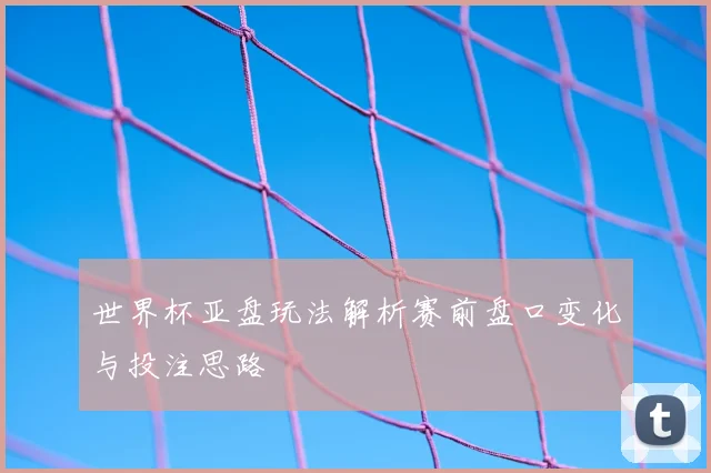 世界杯亚盘玩法解析赛前盘口变化与投注思路